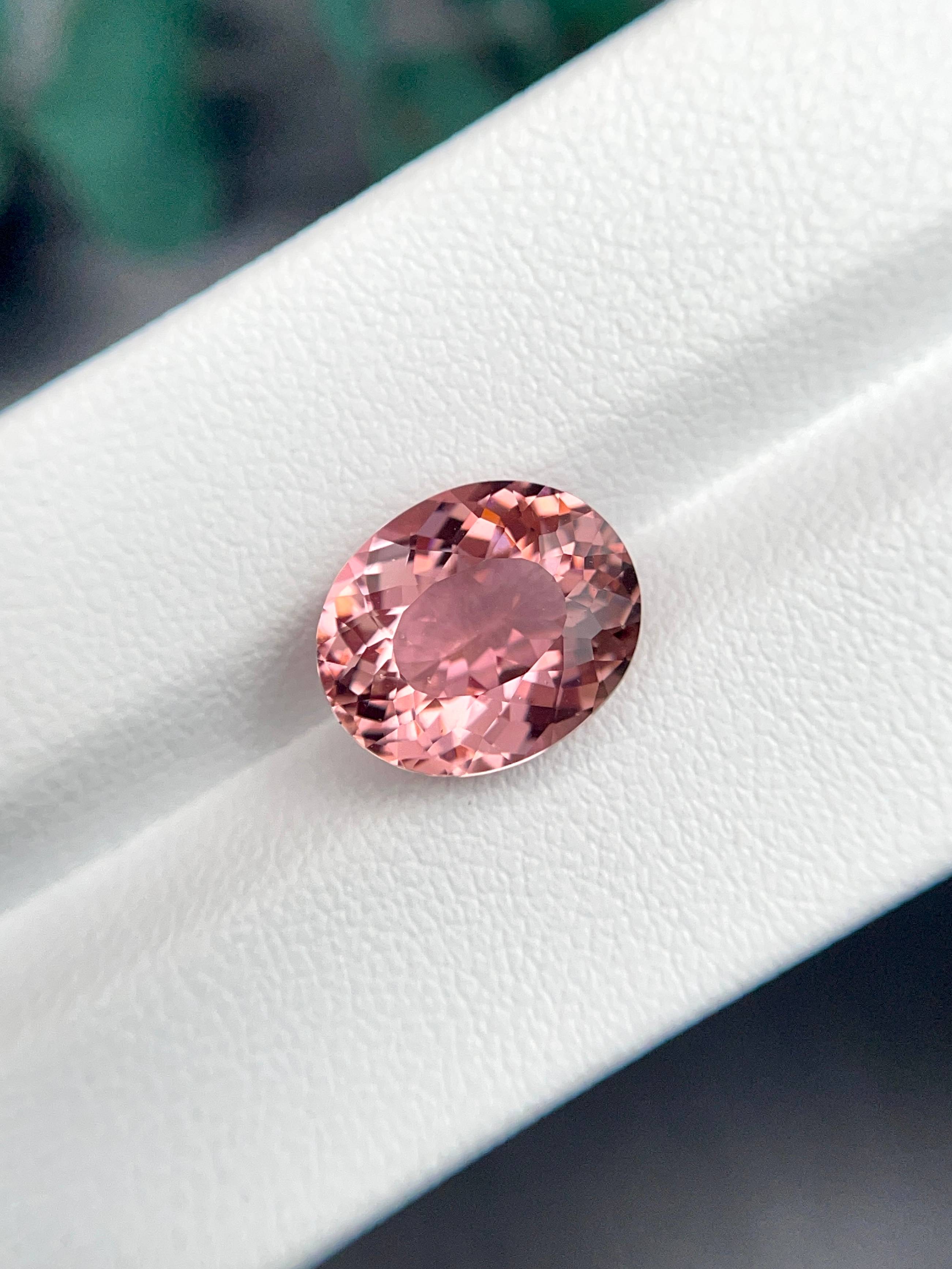 flower pink pink tourmaline, 5.01ct oval cut — view 5
