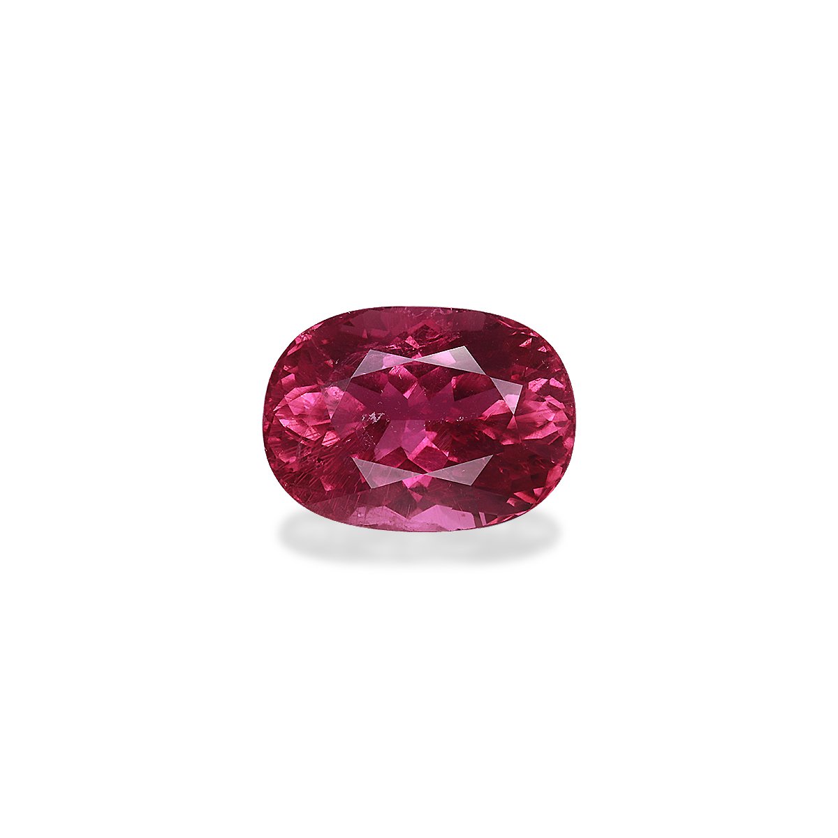 fuscia pink pink tourmaline, 8.9ct oval cut — main view
