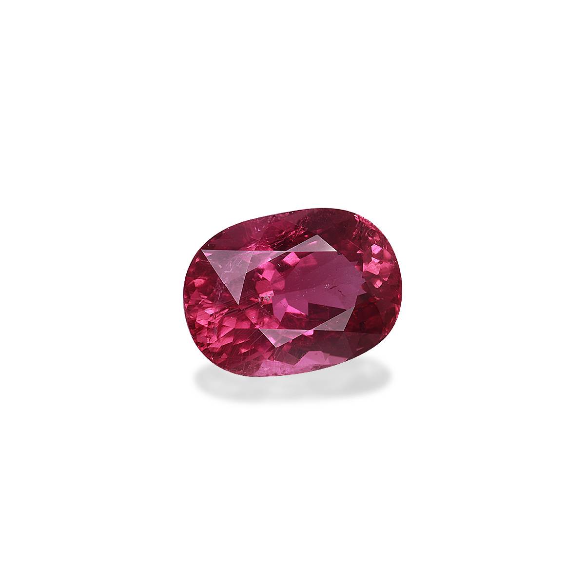 fuscia pink pink tourmaline, 8.9ct oval cut — view 3