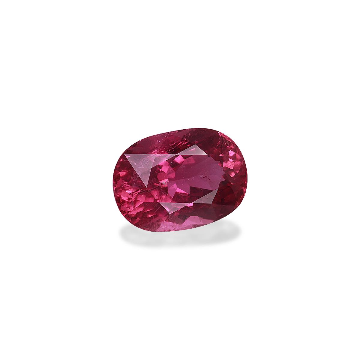 fuscia pink pink tourmaline, 8.9ct oval cut — view 3
