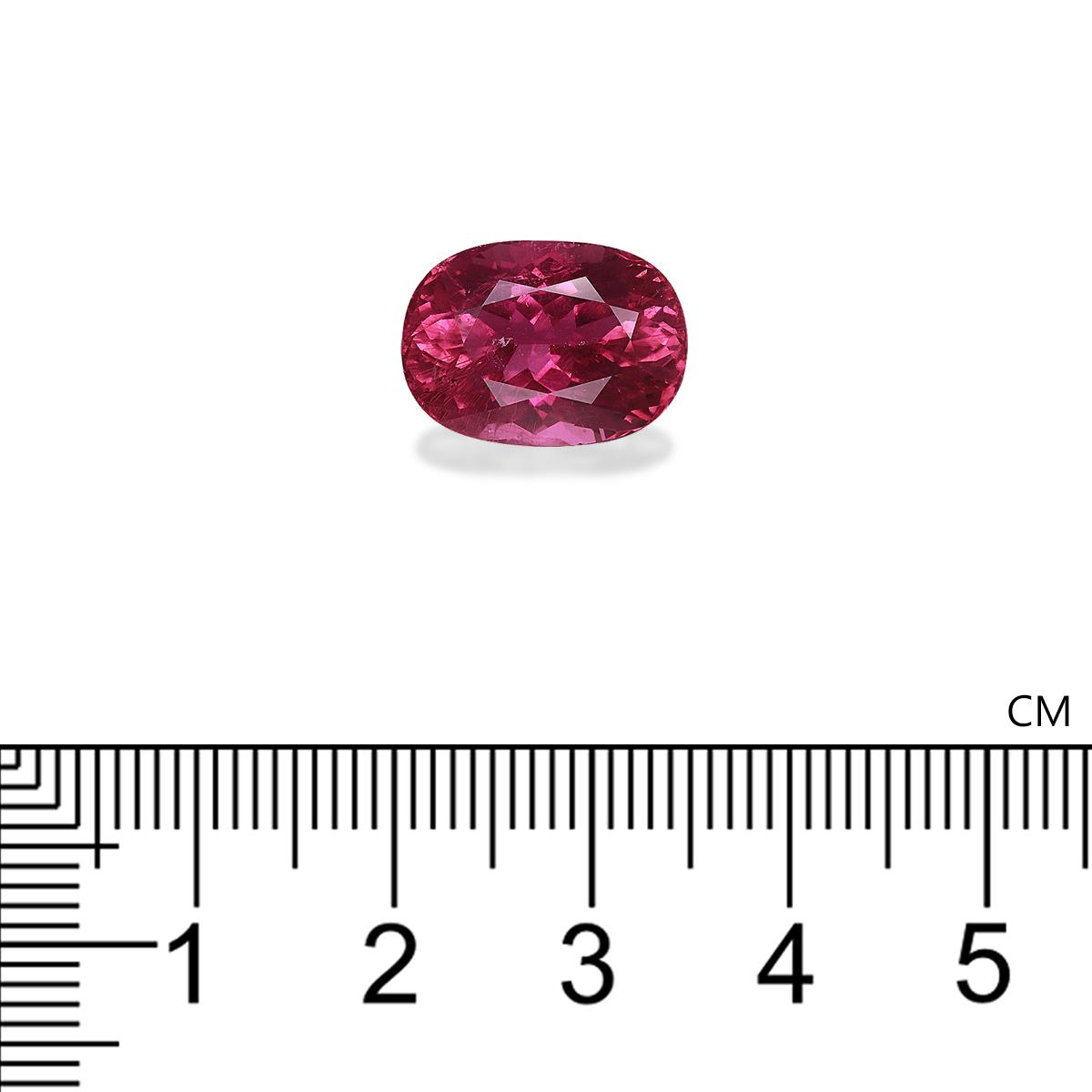 fuscia pink pink tourmaline, 8.9ct oval cut — view 4