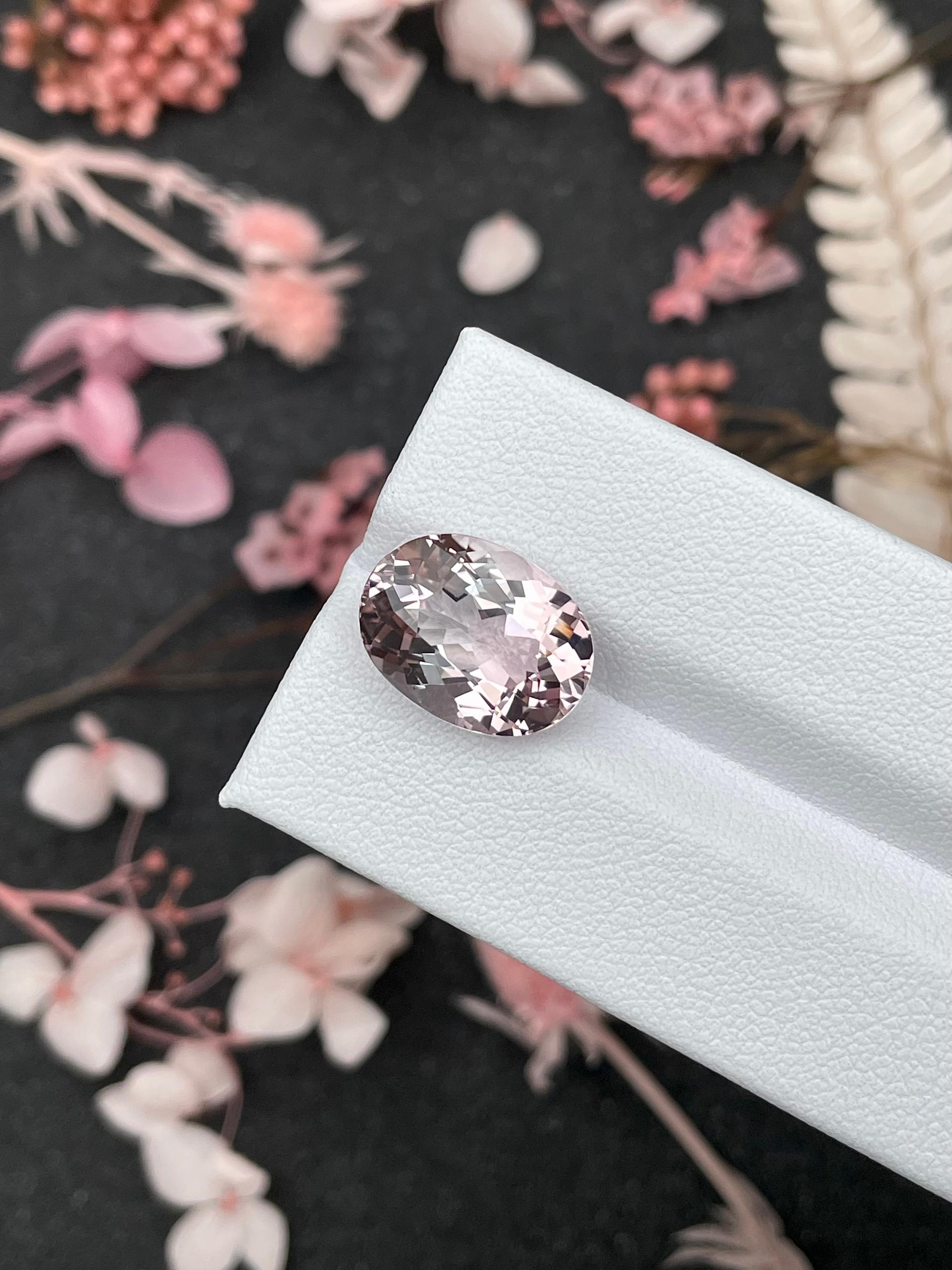 baby pink pink tourmaline, 7.36ct oval cut — view 5