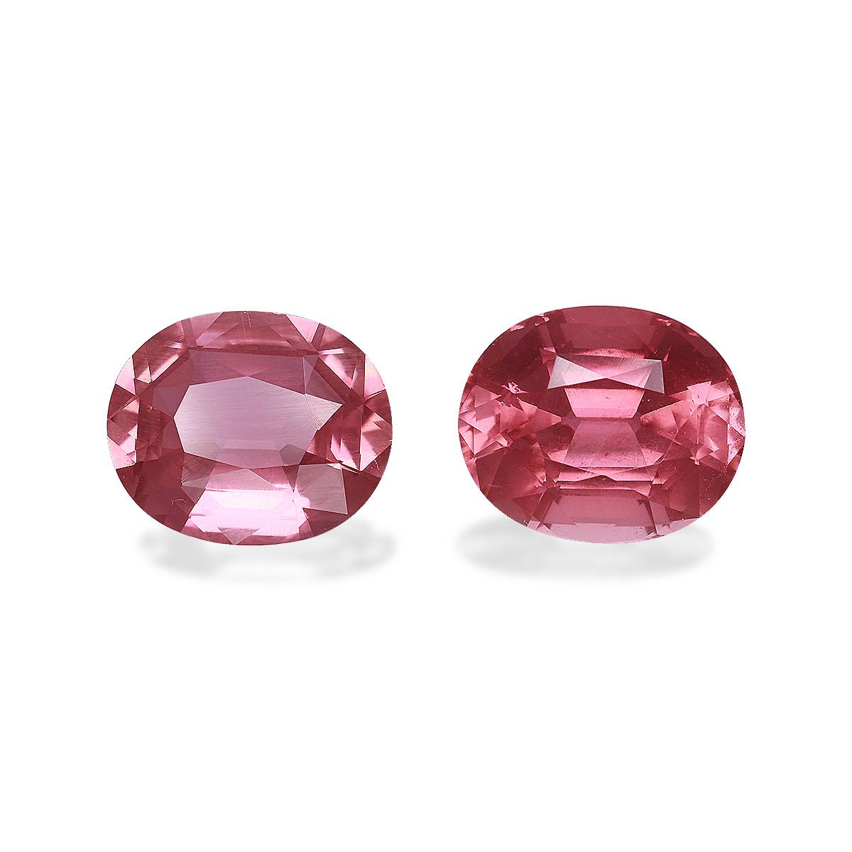 Rosewood Pink Tourmaline 9ct - 12x10mm Pair