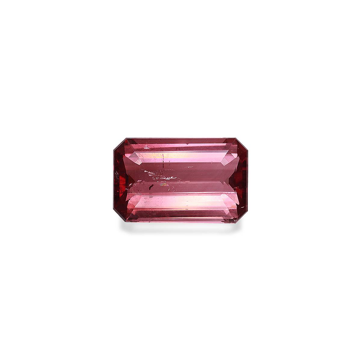 flamingo pink pink tourmaline, 10.02ct rectangular cut — main view