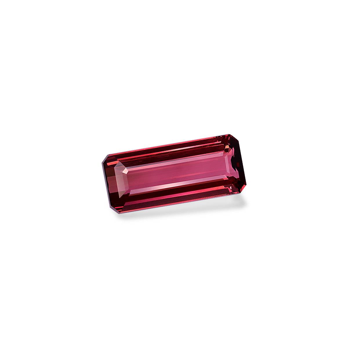 rosewood pink pink tourmaline, 8.68ct rectangular cut — view 3