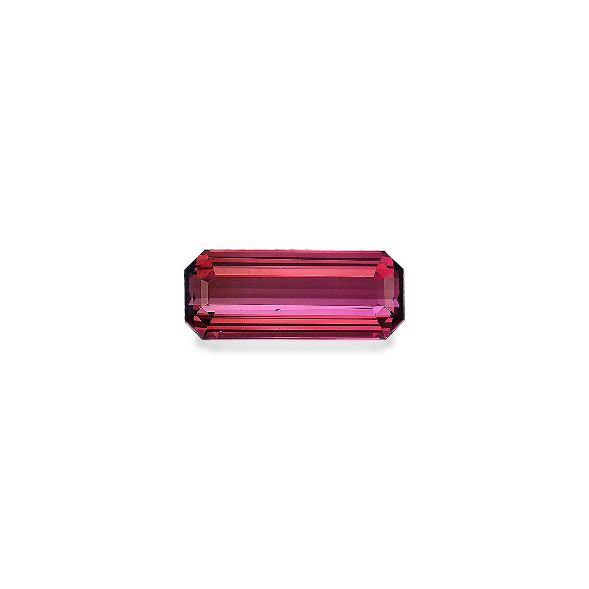 rosewood pink pink tourmaline, 9.54ct rectangular cut — main view