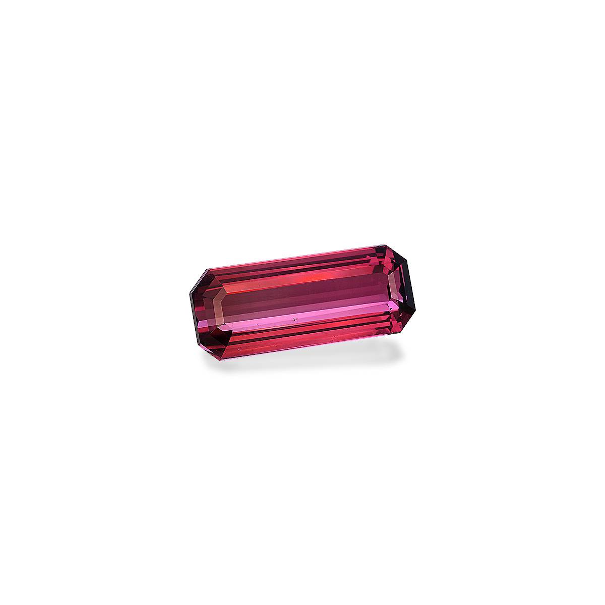 rosewood pink pink tourmaline, 9.54ct rectangular cut — view 3
