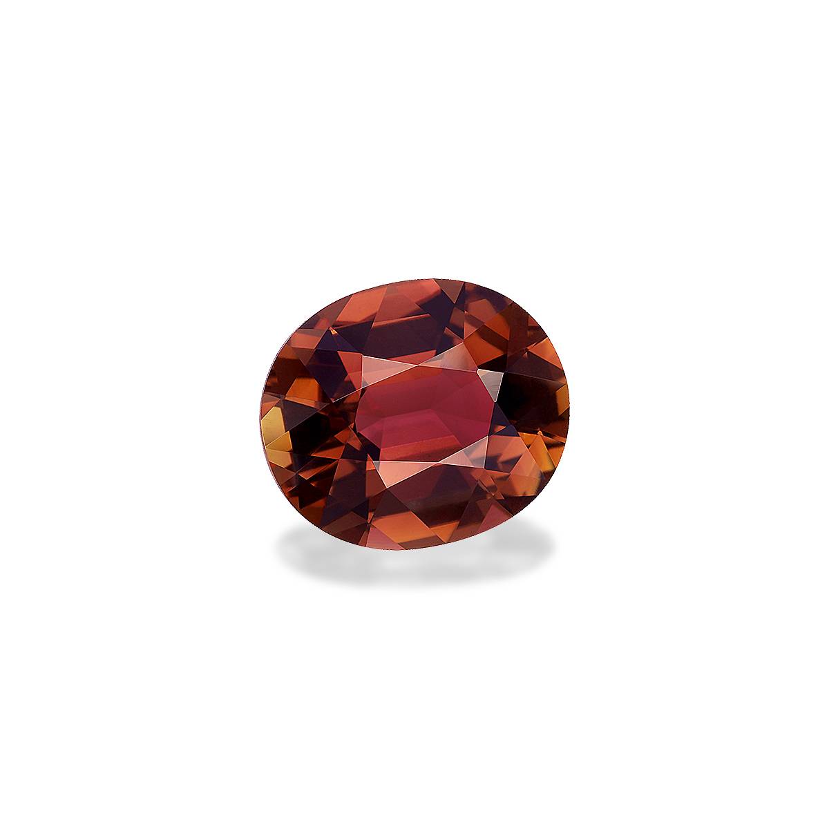coffee brown brown tourmaline, 7.68ct oval cut — view 3