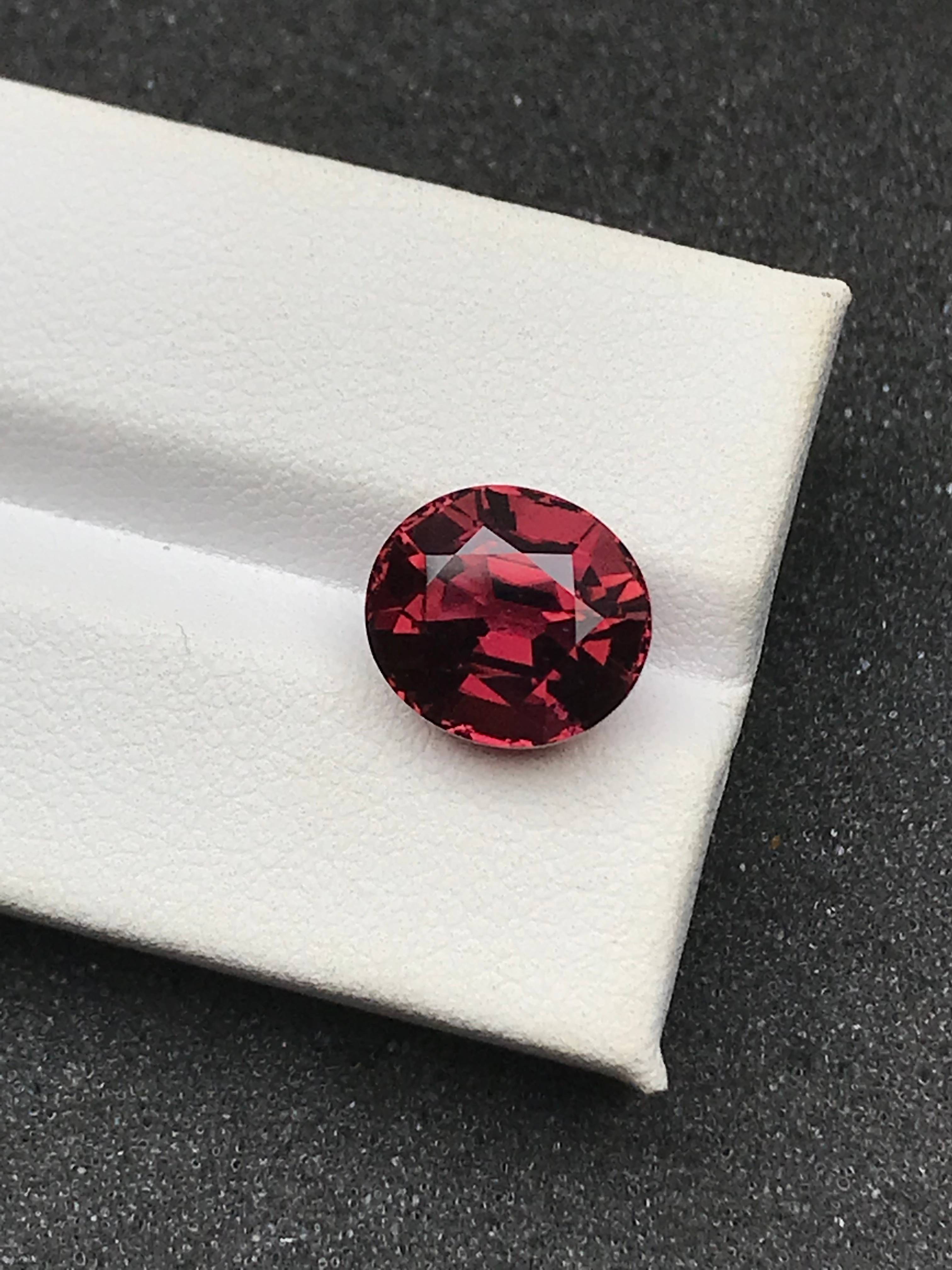 rosewood pink pink tourmaline, 6.01ct oval cut — view 5