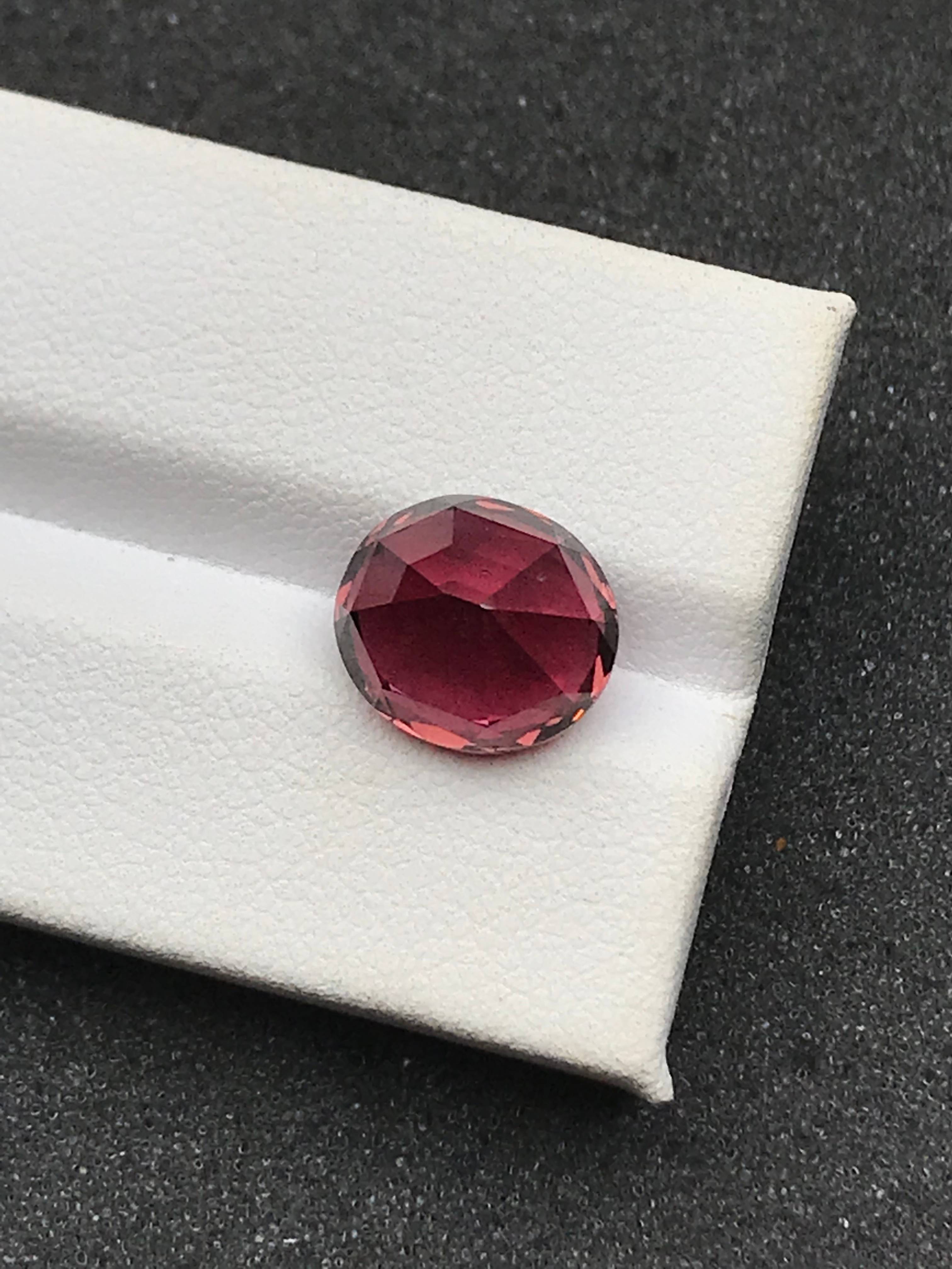 rosewood pink pink tourmaline, 6.01ct oval cut — view 6