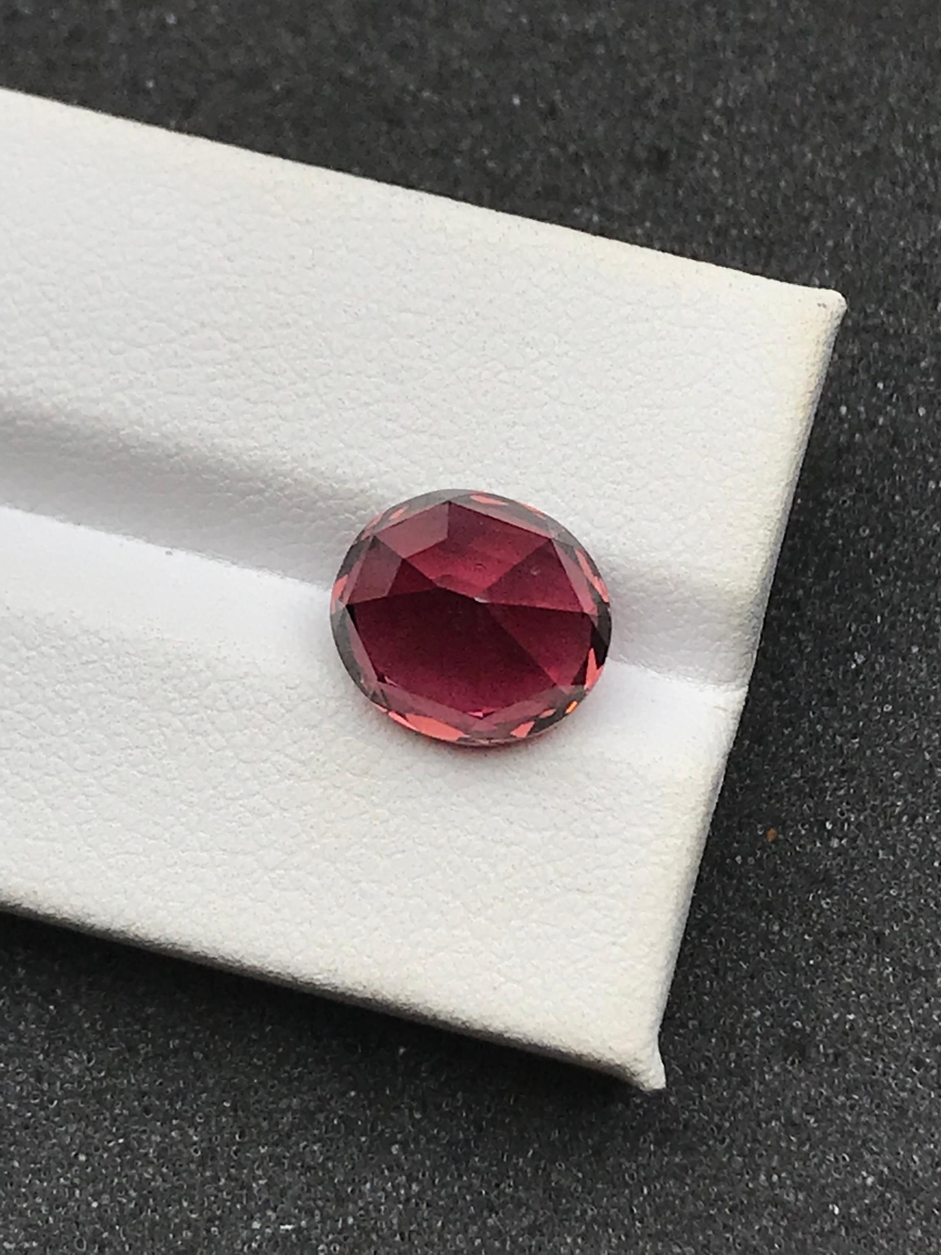 rosewood pink pink tourmaline, 6.01ct oval cut — view 6