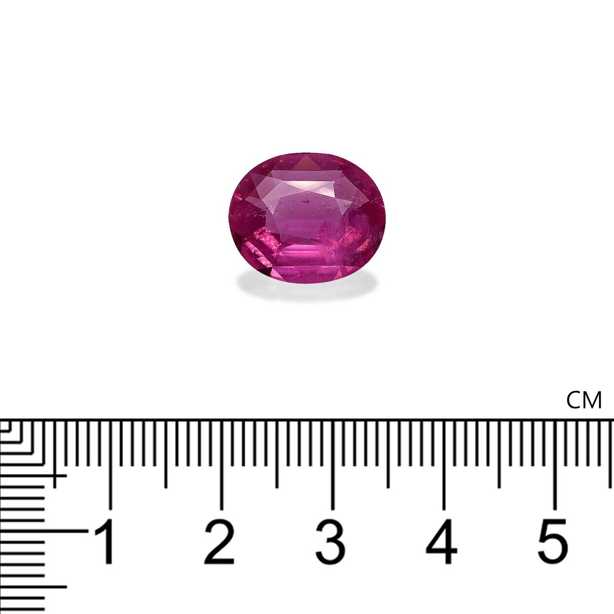 rosewood pink pink tourmaline, 5.47ct oval cut — view 4