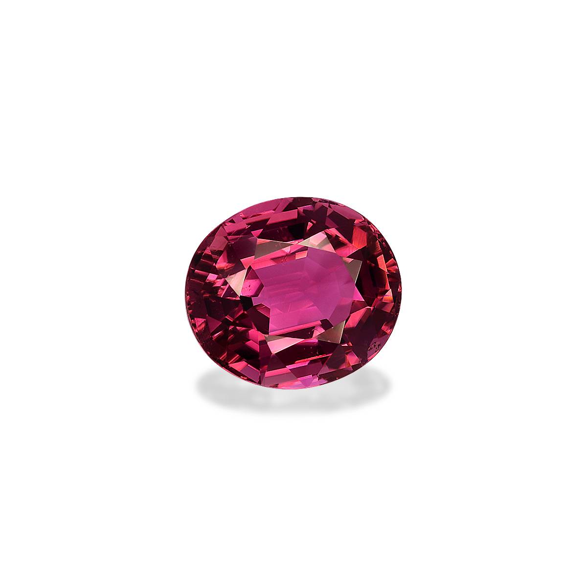 rosewood pink pink tourmaline, 5.38ct oval cut — view 3