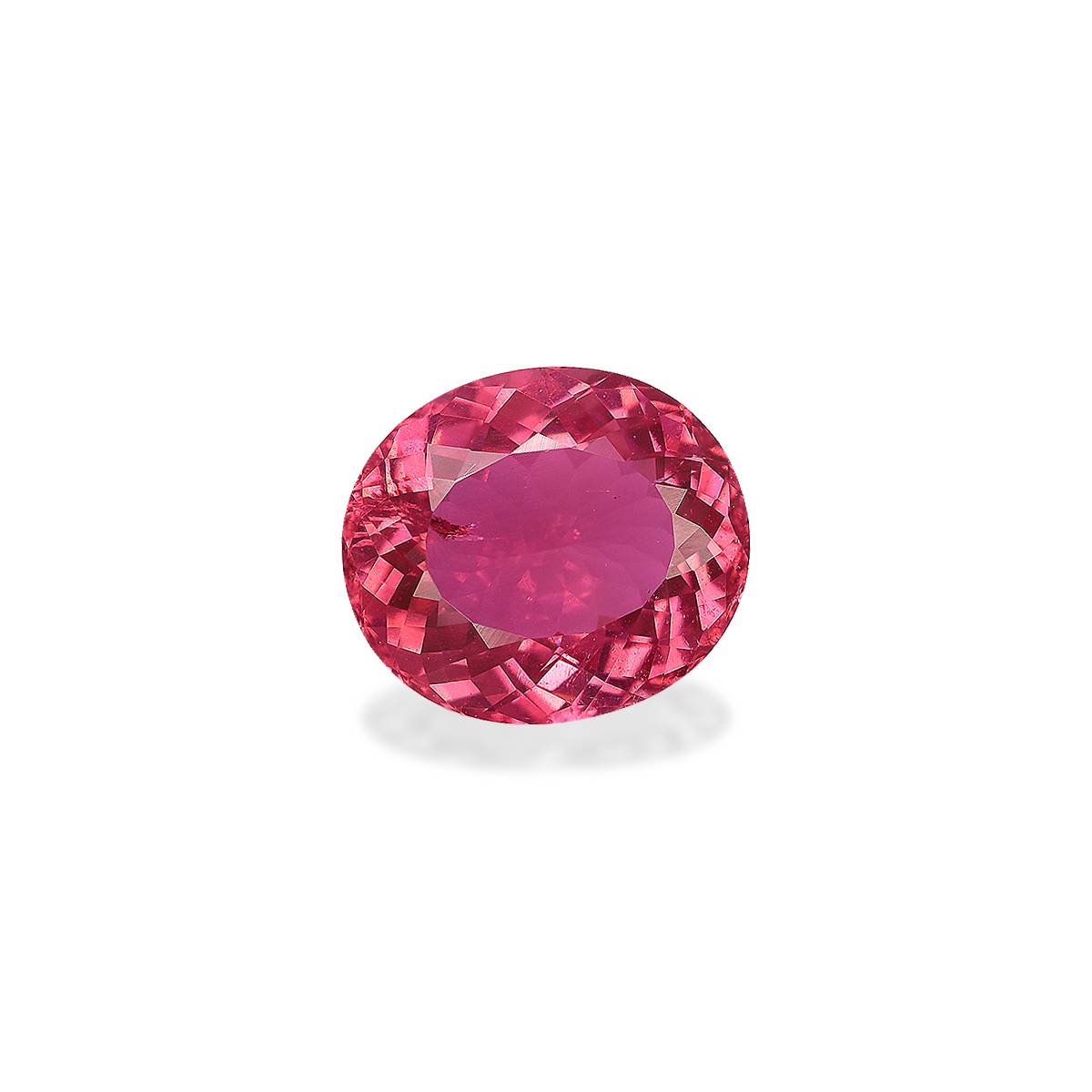 fuscia pink pink tourmaline, 6.34ct oval cut — view 3