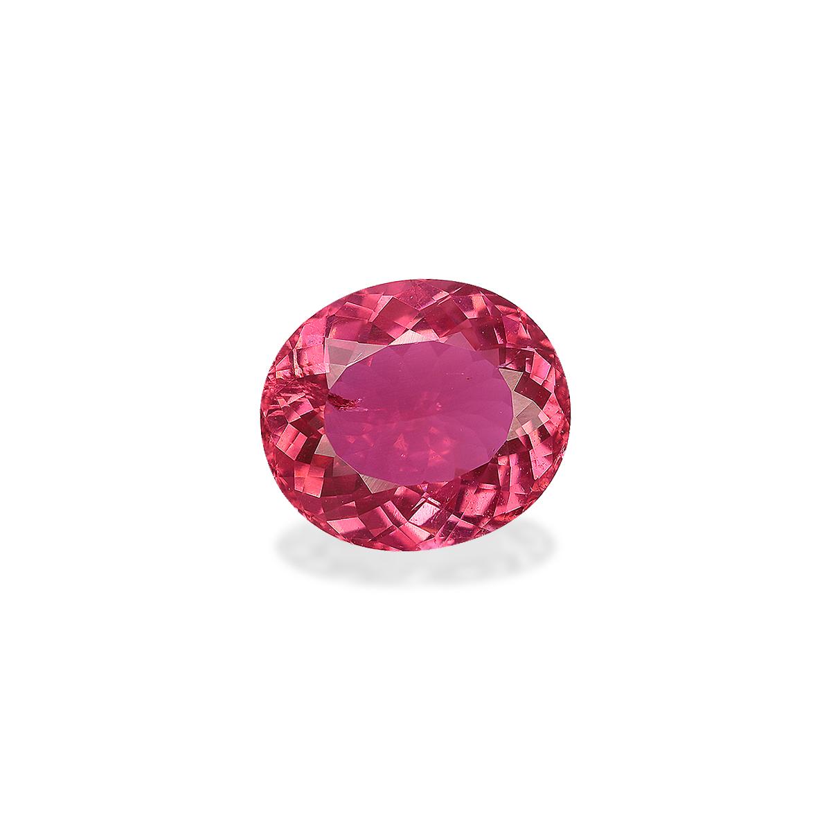 fuscia pink pink tourmaline, 6.34ct oval cut — view 3