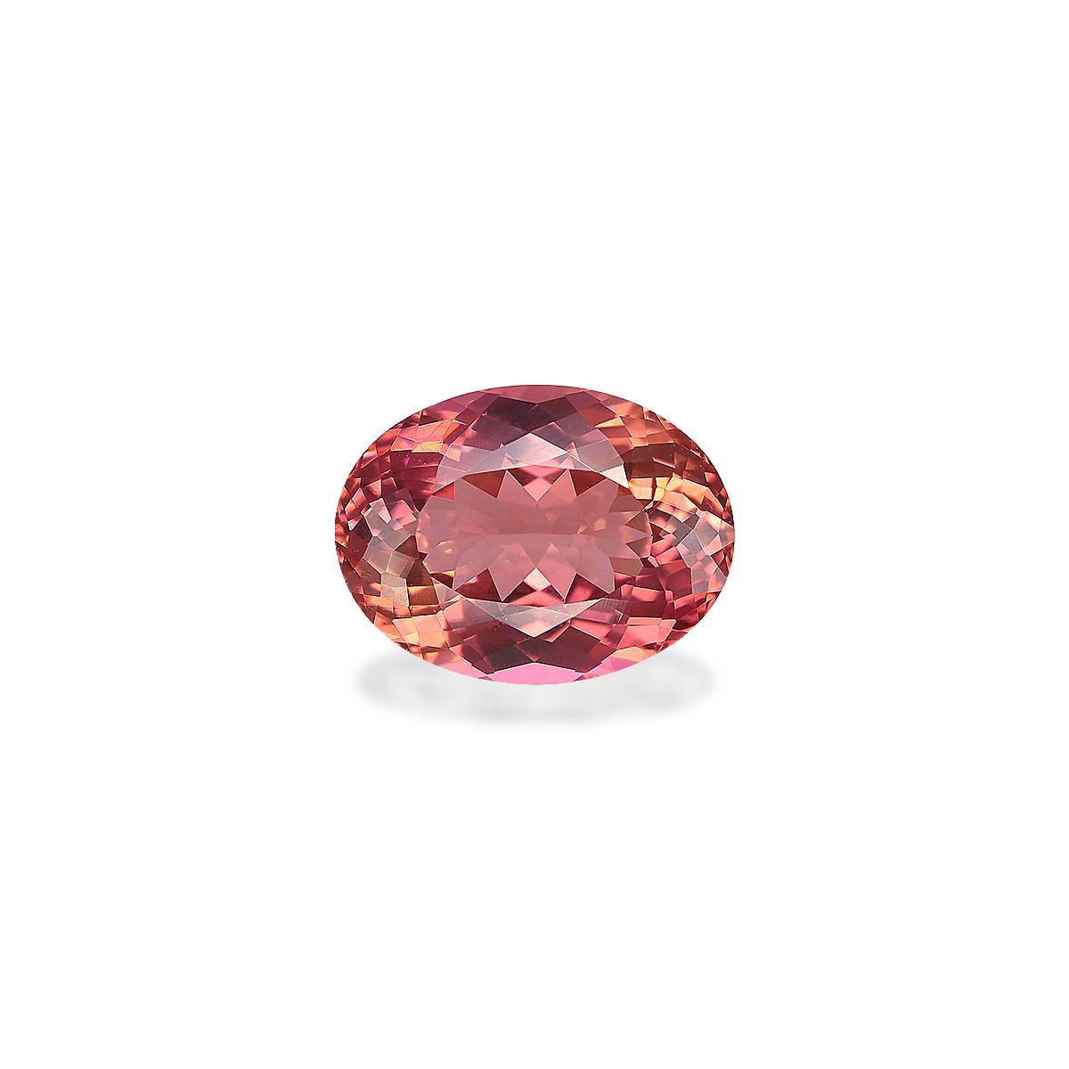salmon pink pink tourmaline, 5.54ct oval cut — main view