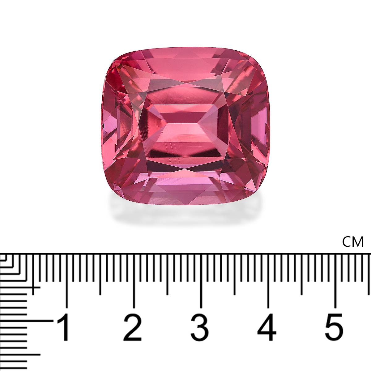 flower pink pink tourmaline, 68.84ct cushion cut — view 4