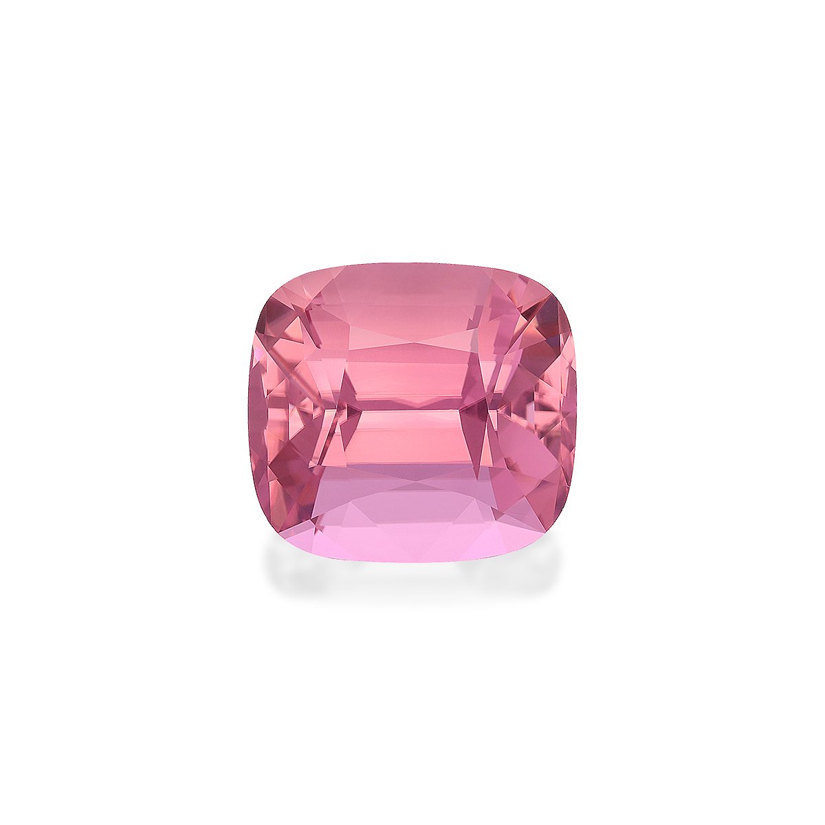 flower pink pink tourmaline, 43.32ct cushion cut — main view
