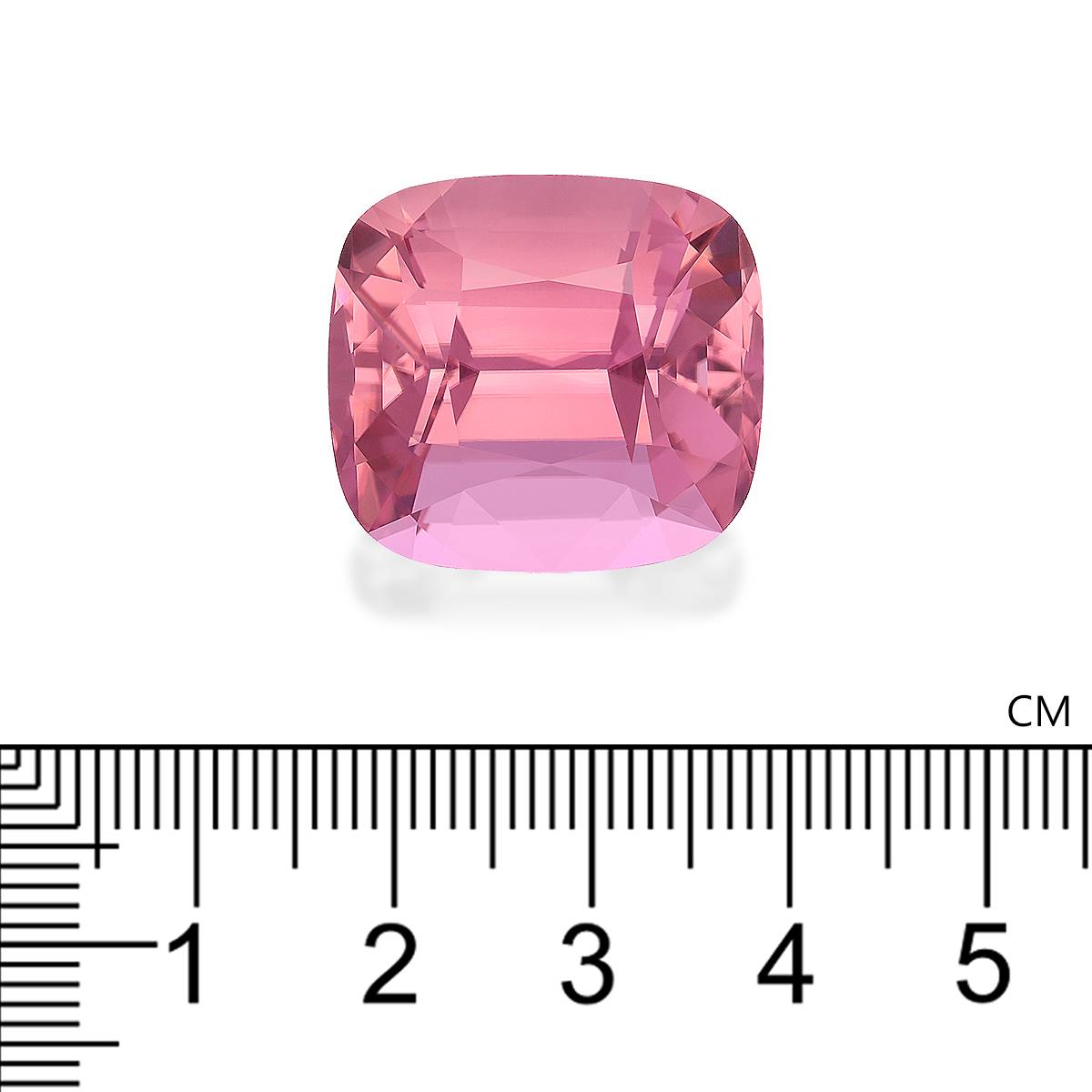 flower pink pink tourmaline, 43.32ct cushion cut — view 4