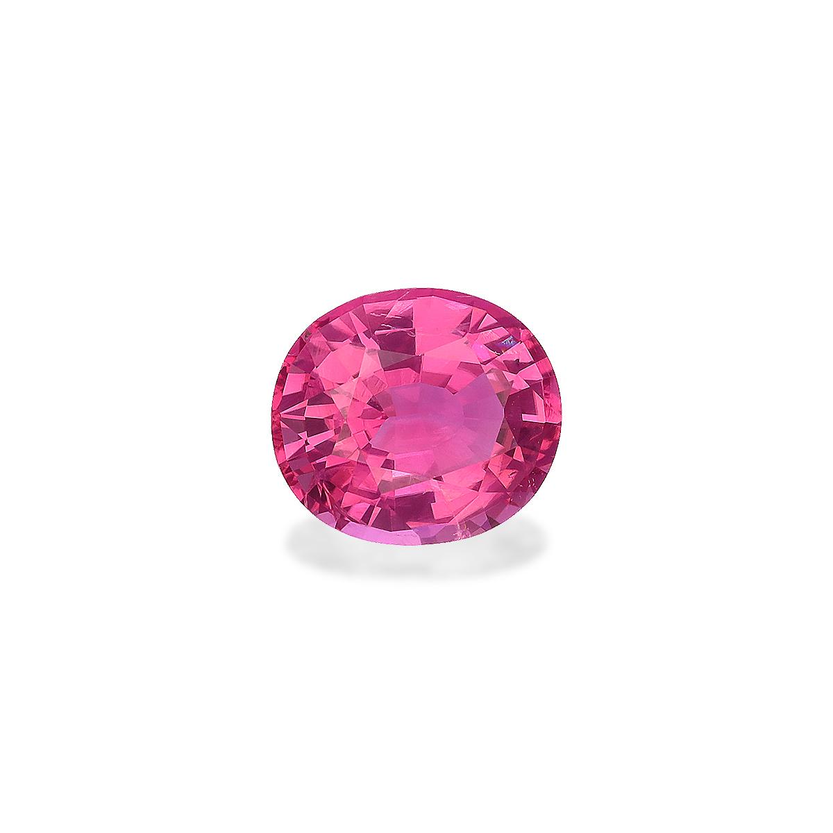 fuscia pink pink tourmaline, 3.88ct oval cut — view 3