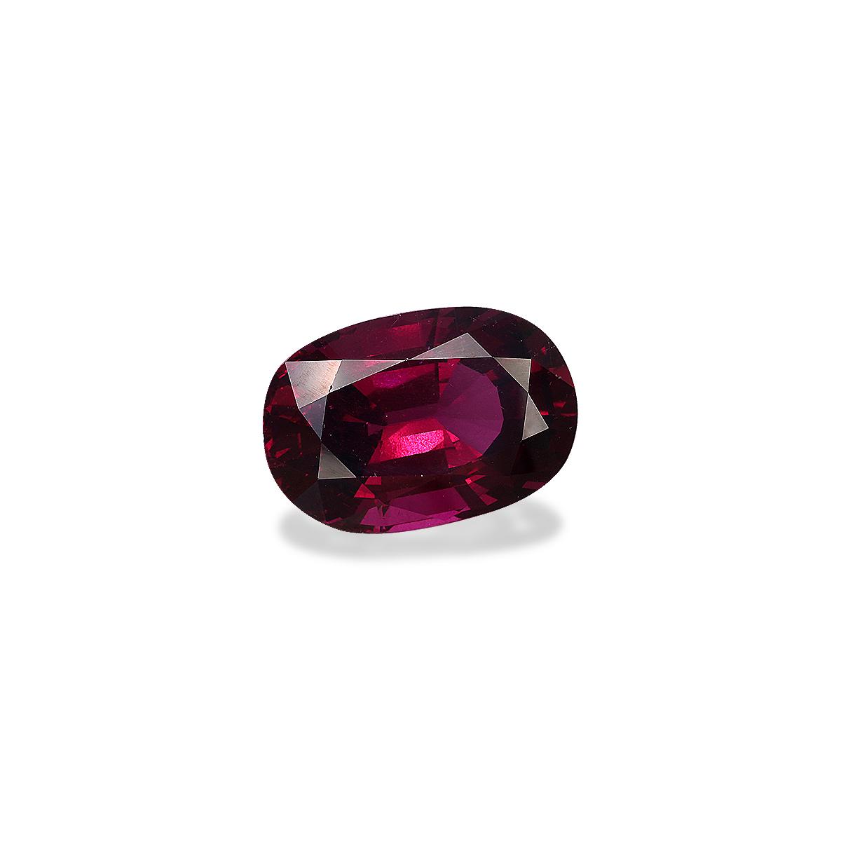 magenta purple umbalite garnet, 13.24ct oval cut — view 3