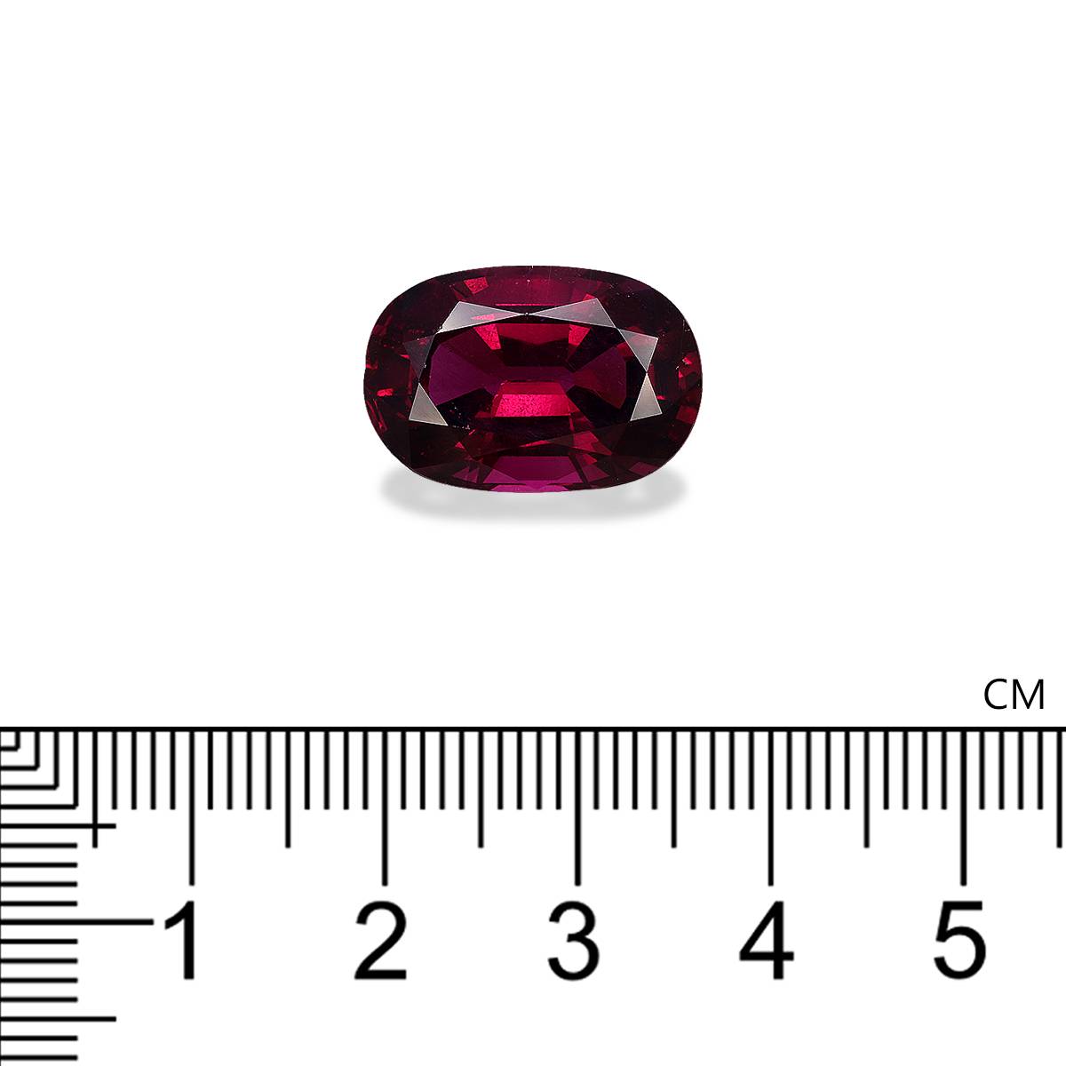 magenta purple umbalite garnet, 13.24ct oval cut — view 4