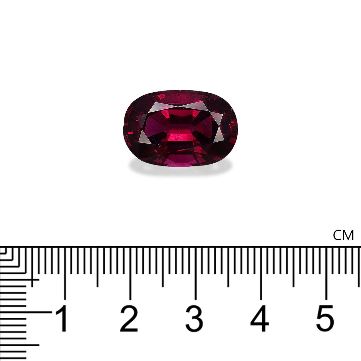 magenta purple umbalite garnet, 13.24ct oval cut — view 4