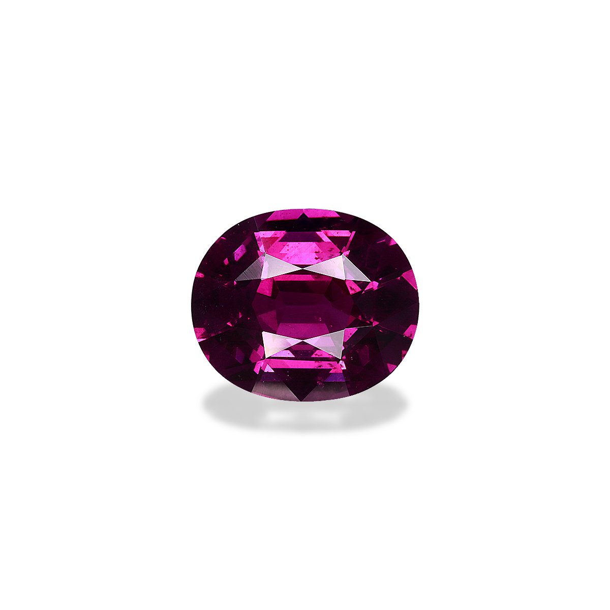 purple umbalite garnet, 5.35ct oval cut — main view