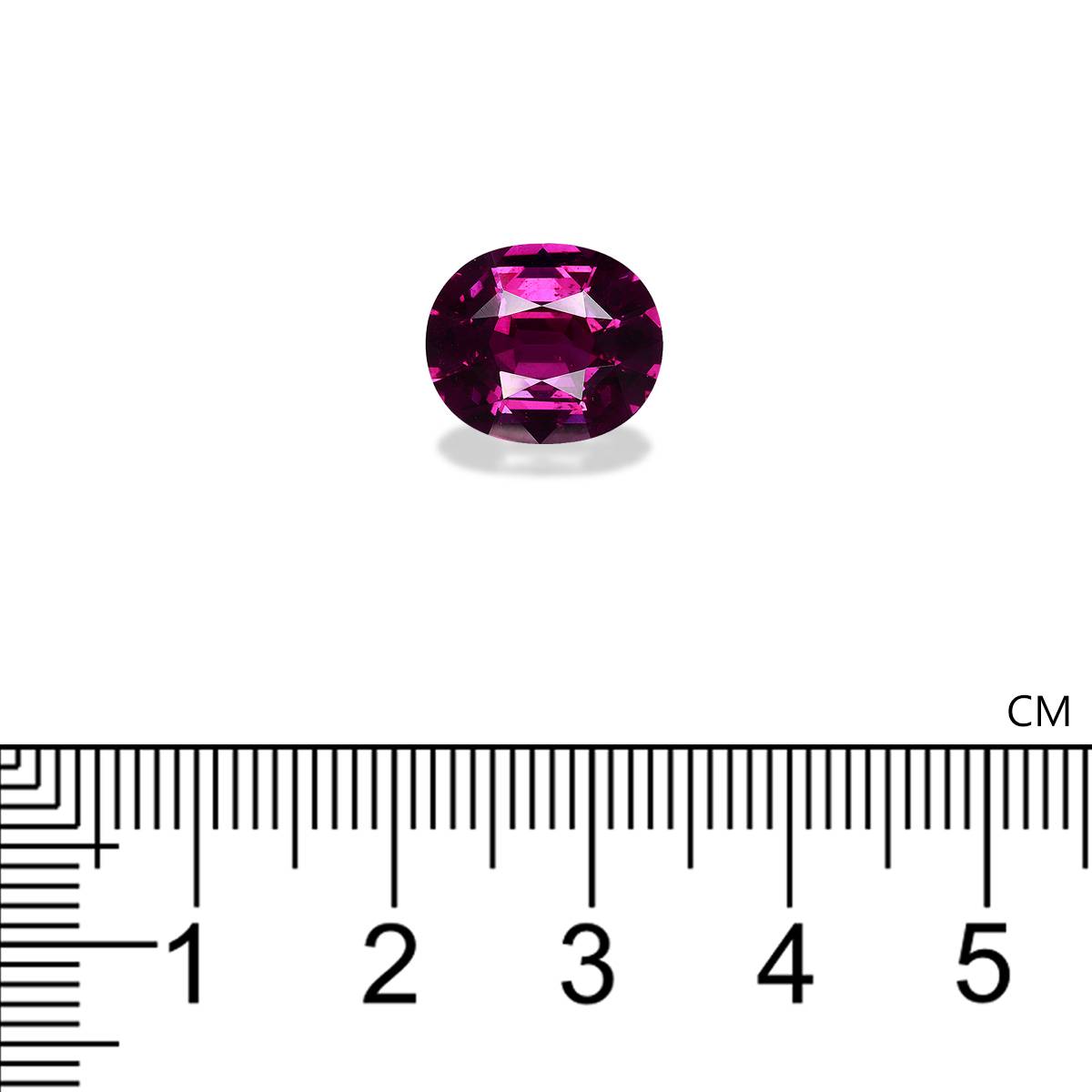 purple umbalite garnet, 5.35ct oval cut — view 4