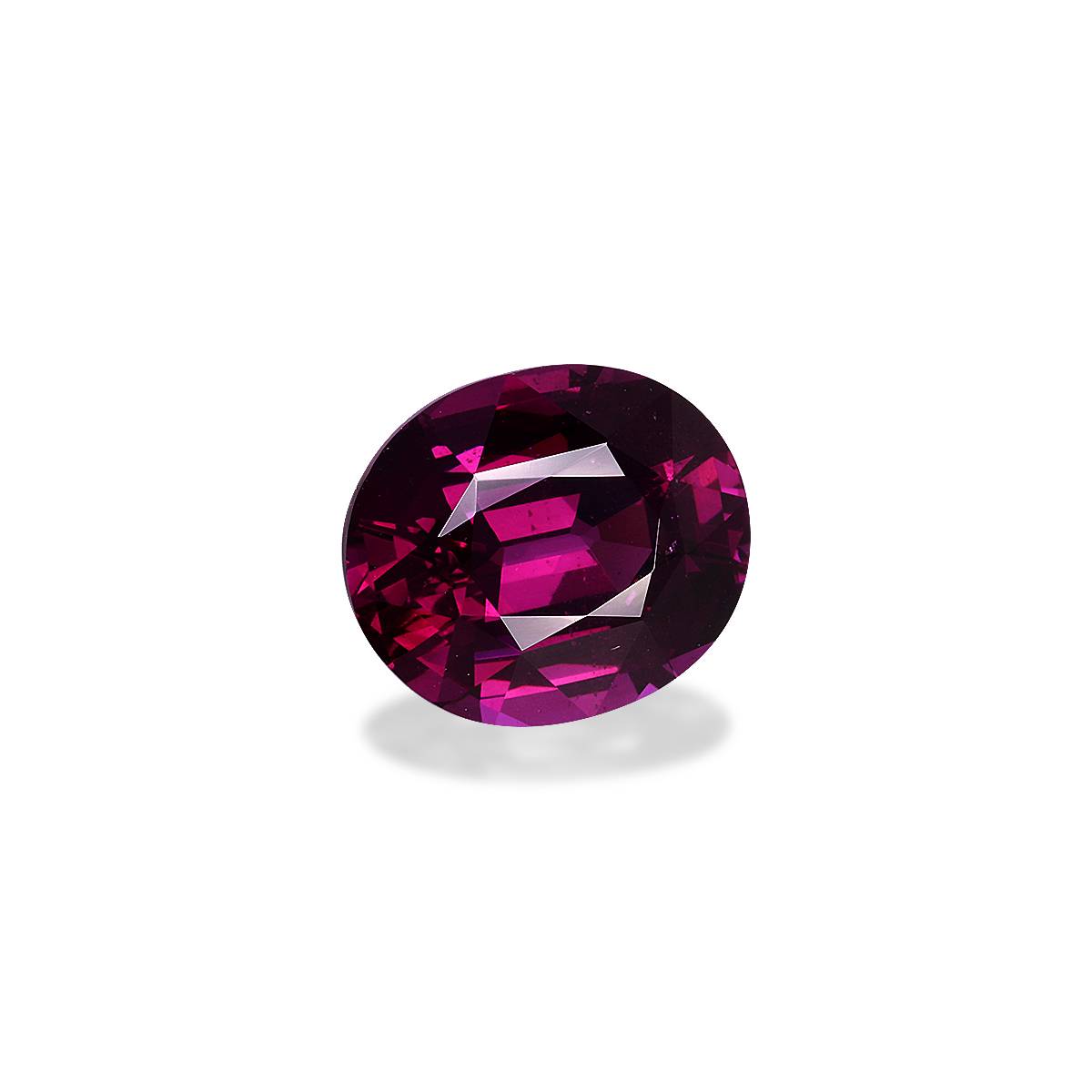 purple umbalite garnet, 7.64ct oval cut — view 3