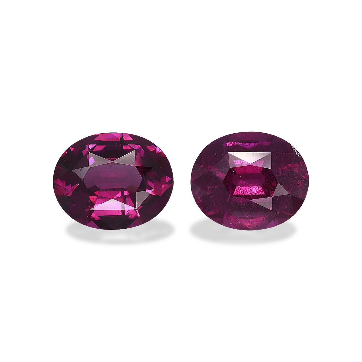purple umbalite garnet, 7.83ct oval cut — main view