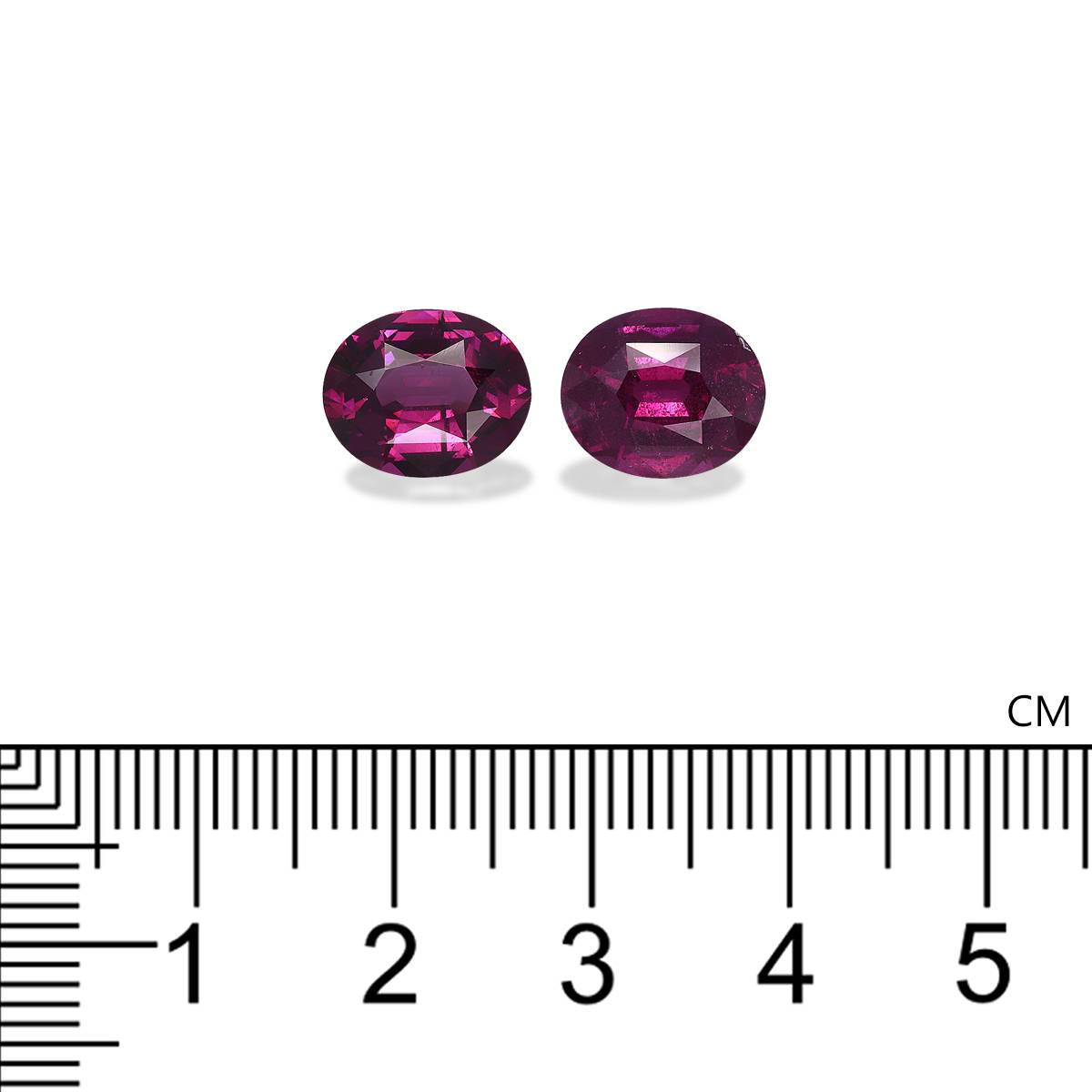 purple umbalite garnet, 7.83ct oval cut — view 4