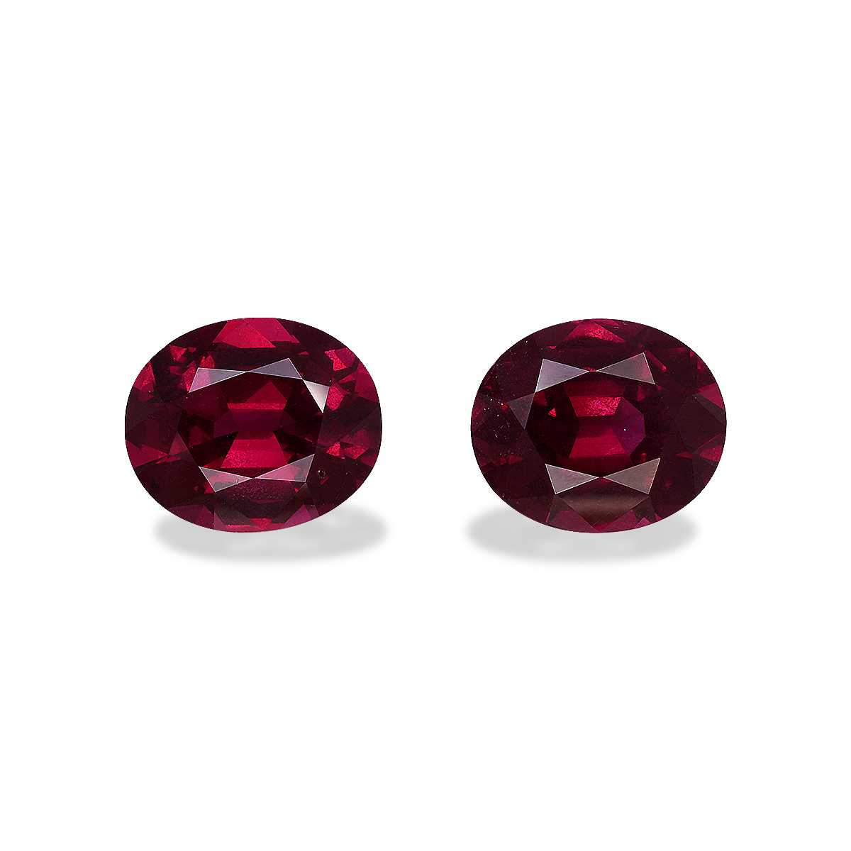 Magenta Purple Umbalite Garnet 11.66ct - 12x10mm Pair