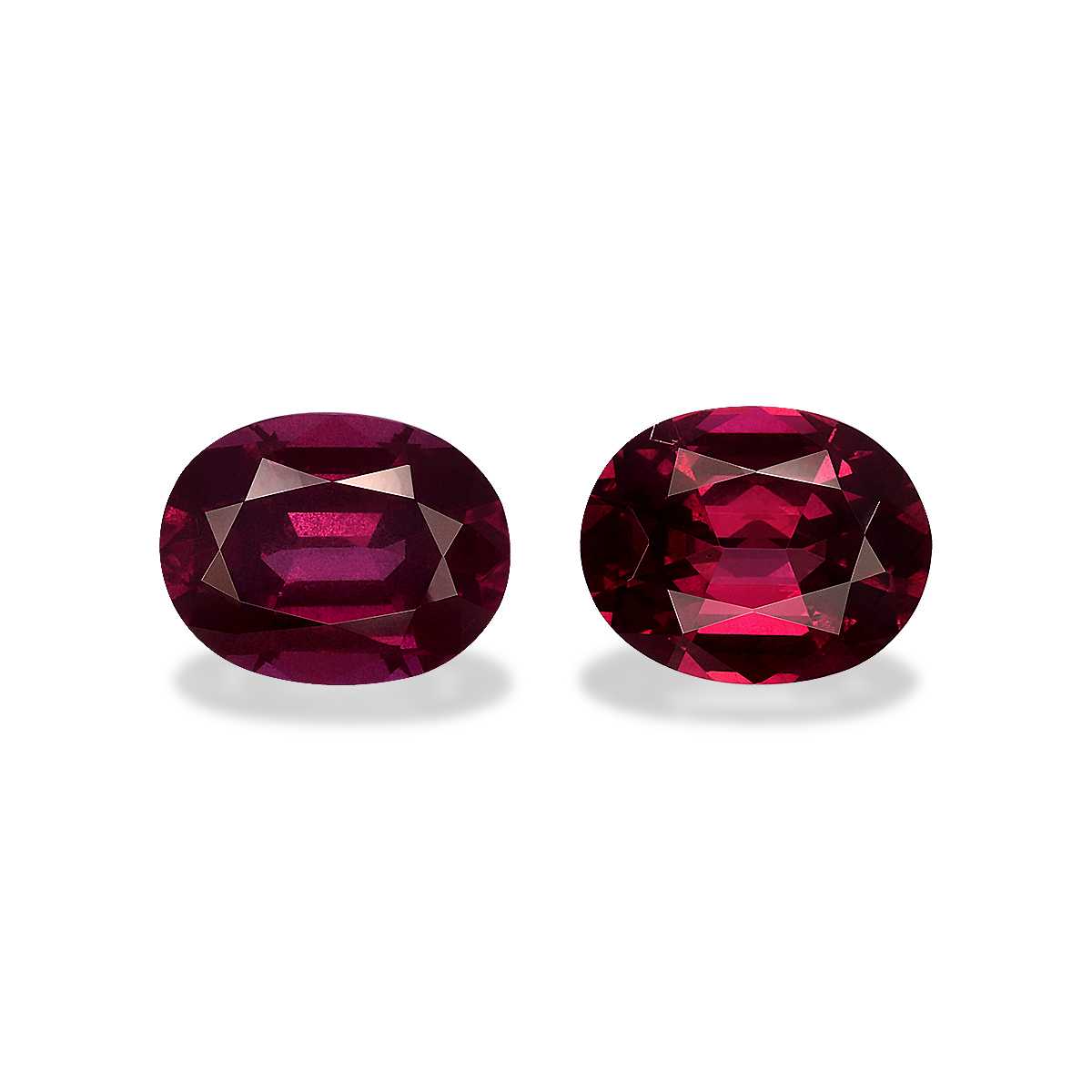 Magenta Purple Umbalite Garnet 6.11ct - 10x8mm Pair