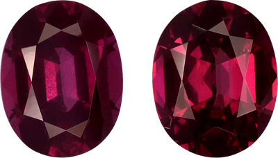 Oval cut umbalite garnet, 10.1 by 8.04 mm, shown at actual size