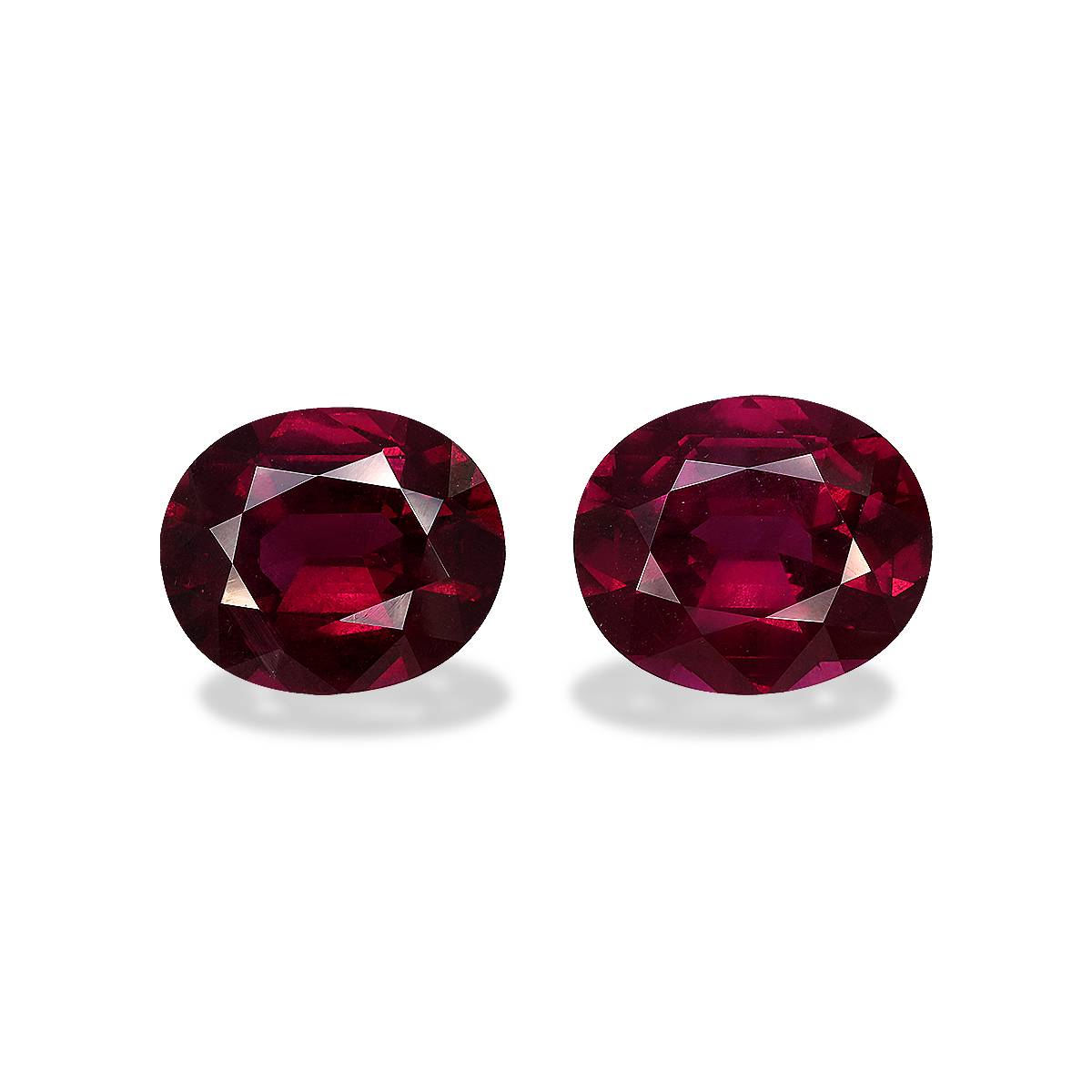 Magenta Purple Umbalite Garnet 10.8ct - 12x10mm Pair