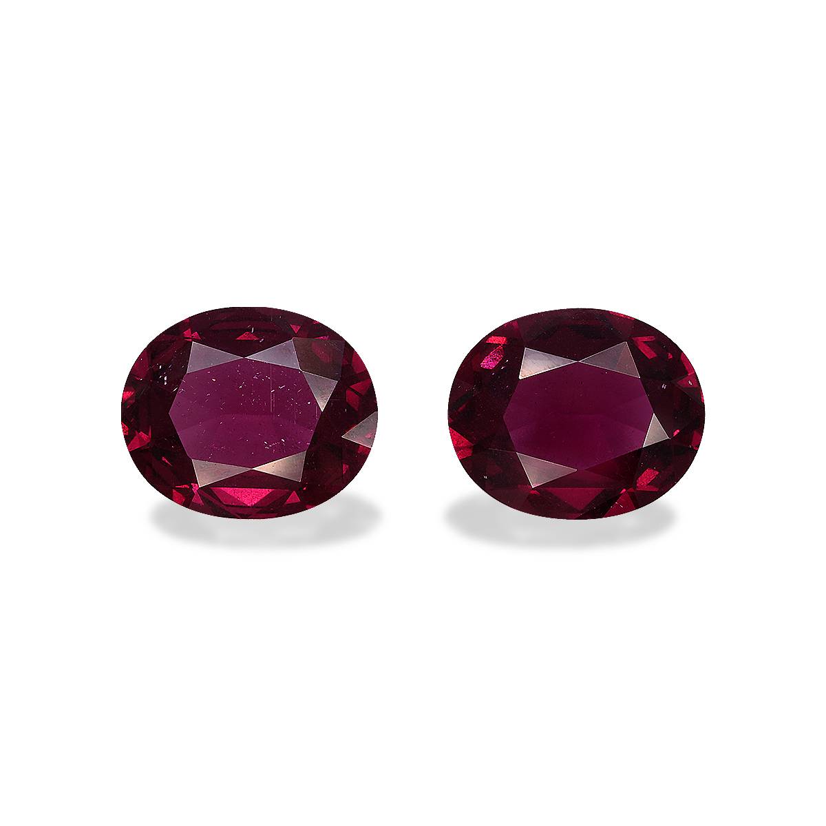 Magenta Purple Umbalite Garnet 9.21ct - 12x10mm Pair