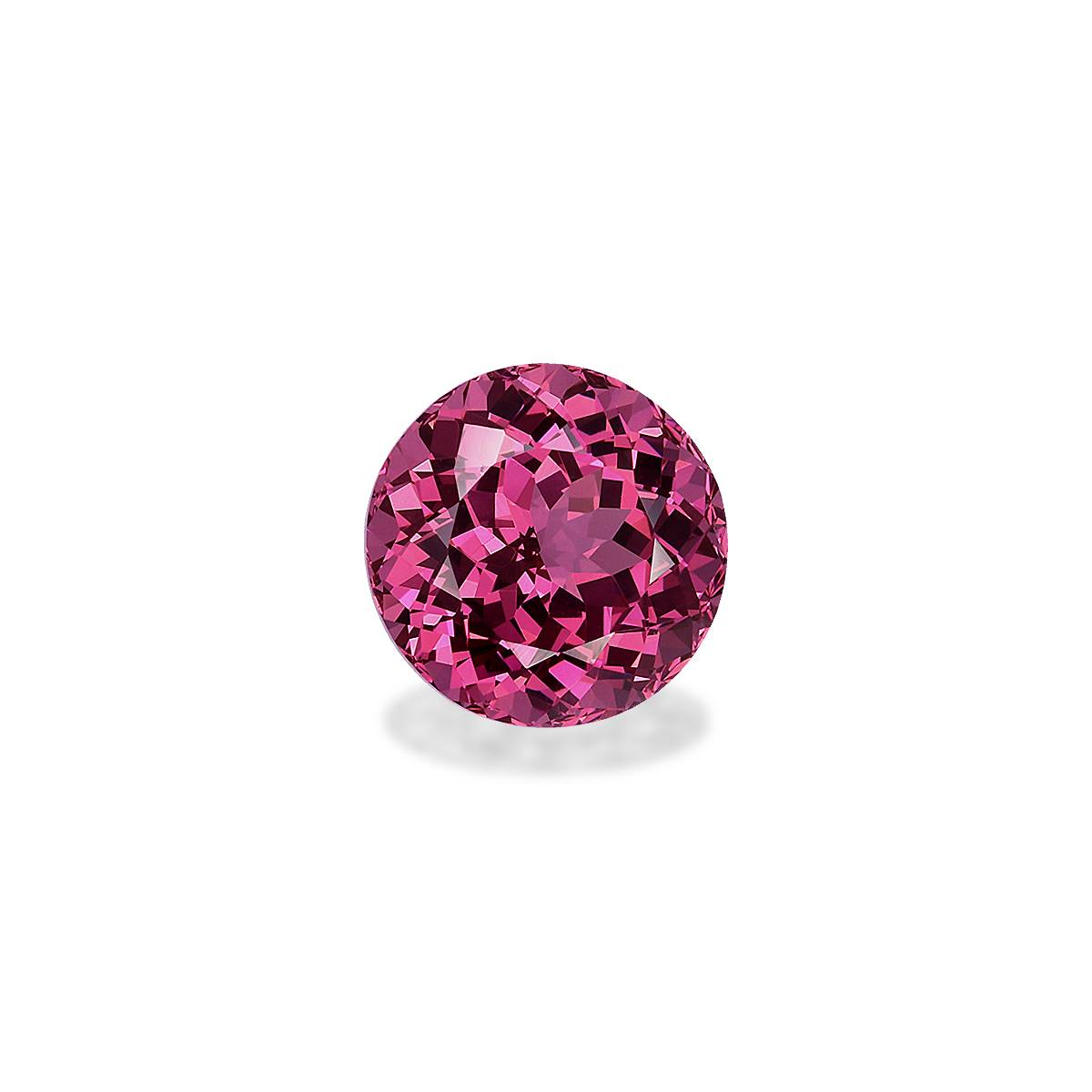 bubblegum pink rose garnet, 4.03ct round cut — view 3