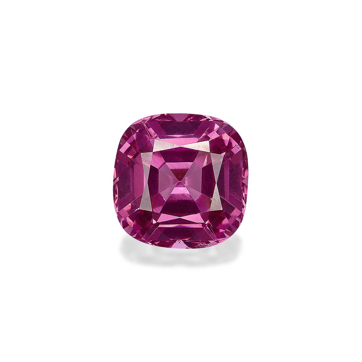 bubblegum pink rose garnet, 5ct cushion cut — main view
