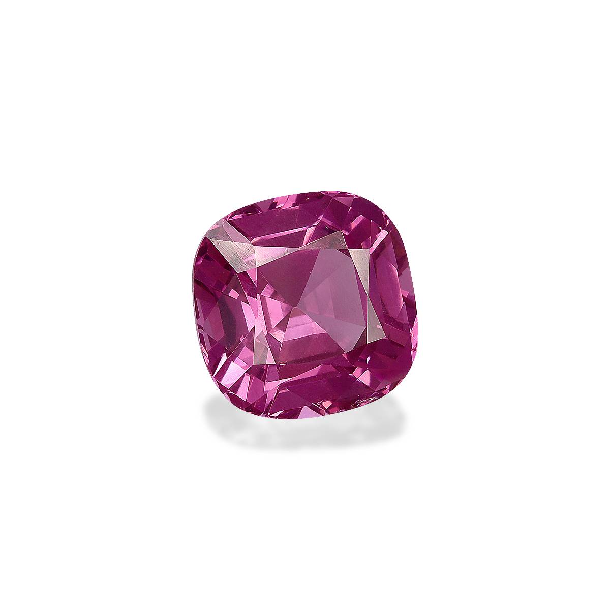 bubblegum pink rose garnet, 5ct cushion cut — view 3