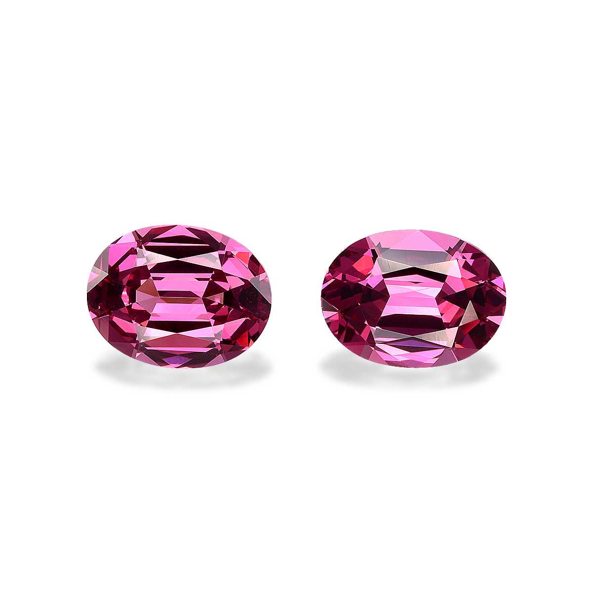 Bubblegum Pink Rose Garnet 3.79ct - 9x7mm Pair