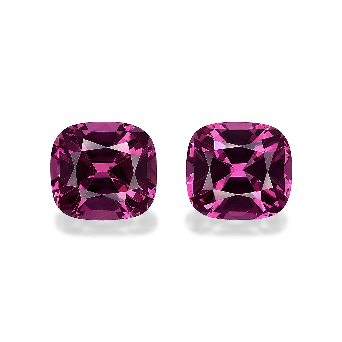 bubblegum pink rose garnet, 8.87ct cushion cut — main view