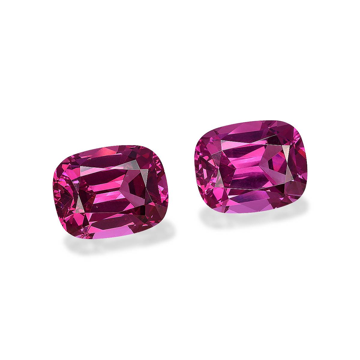 bubblegum pink rose garnet, 17.72ct cushion cut — view 3
