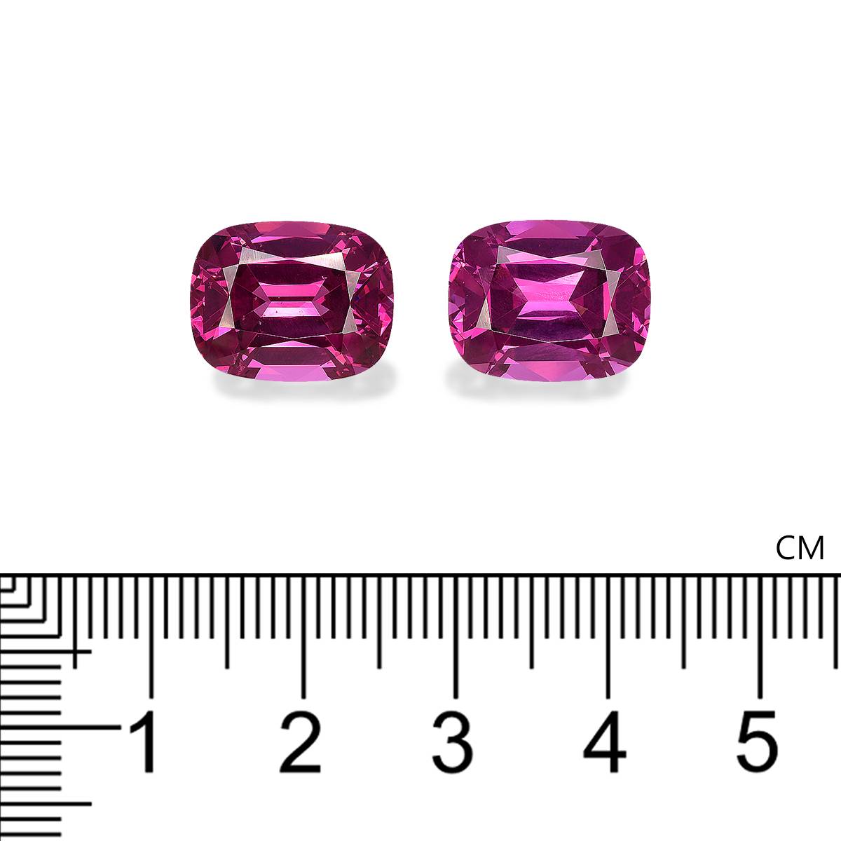 bubblegum pink rose garnet, 17.72ct cushion cut — view 4