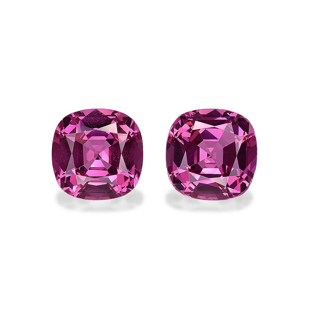 bubblegum pink rose garnet, 6.55ct cushion cut — main view
