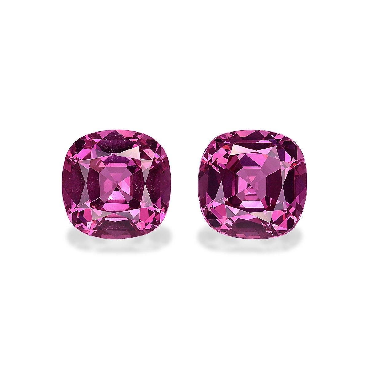 bubblegum pink rose garnet, 6.55ct cushion cut — main view