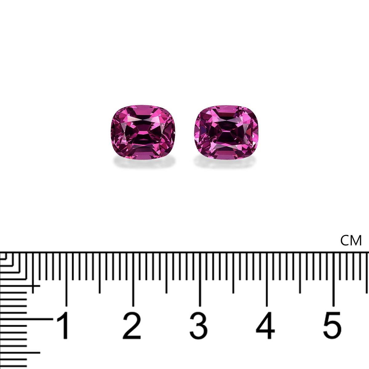 bubblegum pink rose garnet, 8.36ct cushion cut — view 4