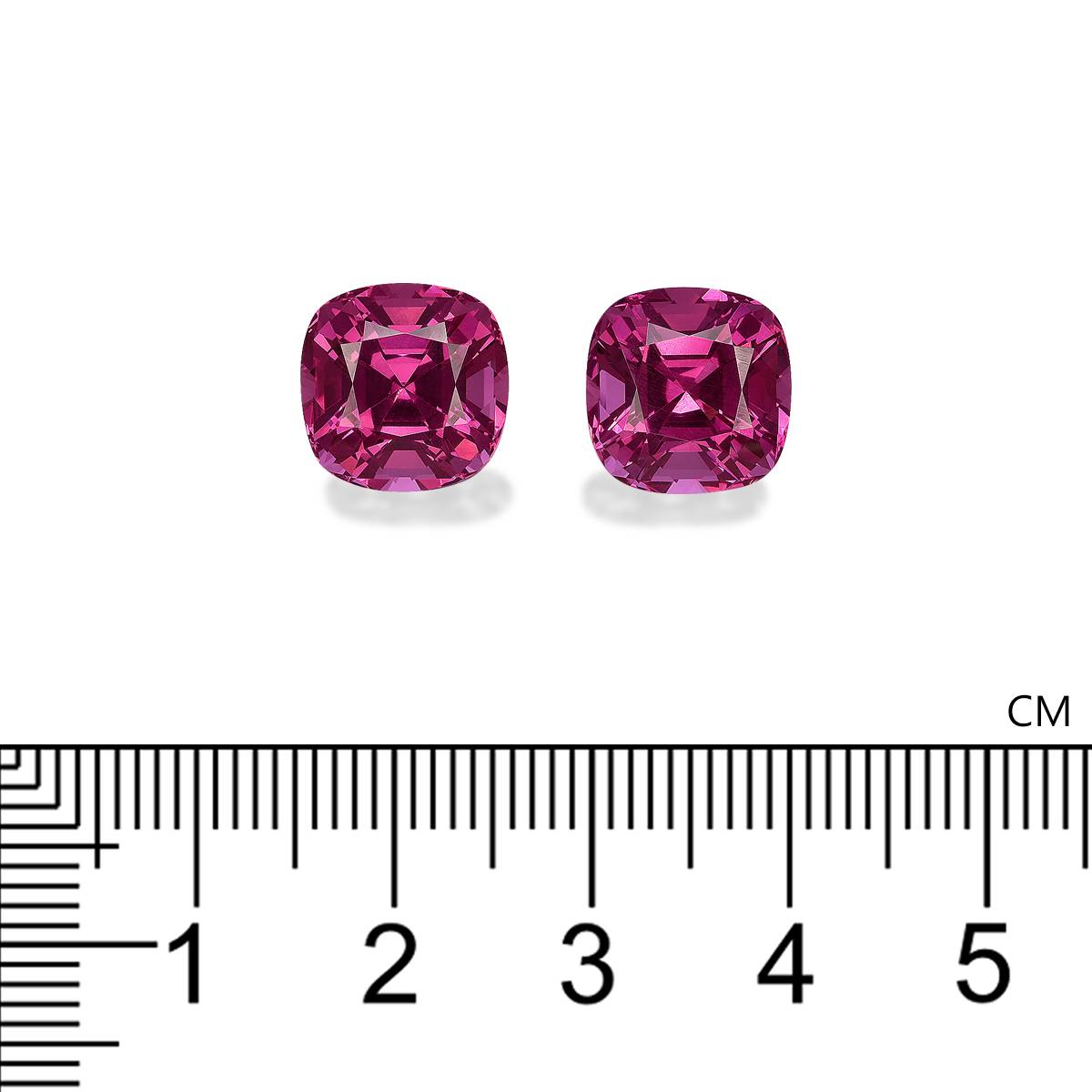 bubblegum pink rose garnet, 15.27ct cushion cut — view 4