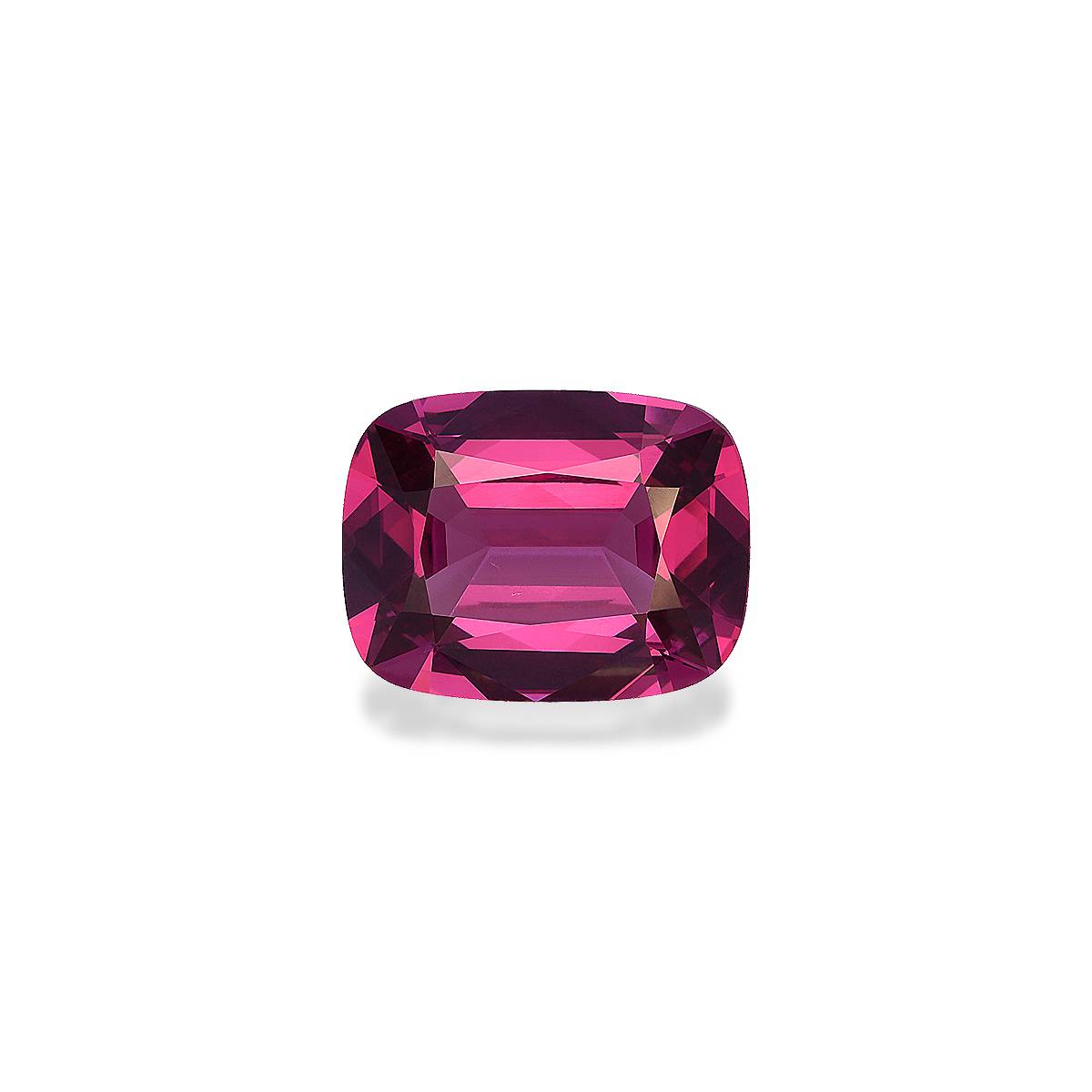 bubblegum pink rose garnet, 6.3ct cushion cut — main view