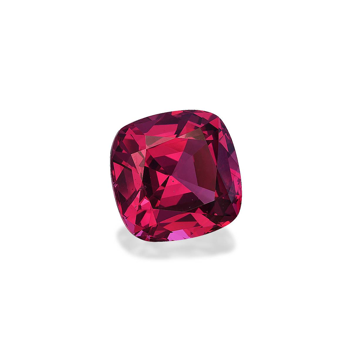 bubblegum pink rose garnet, 9.79ct cushion cut — view 3